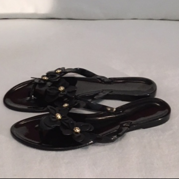 Ladies Flower Jelly Sandal - Picture 3 of 3